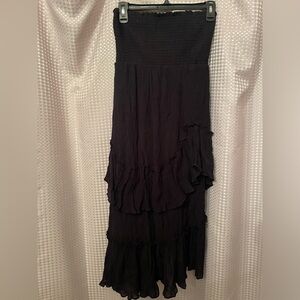 Elegant Black Layered Skirt